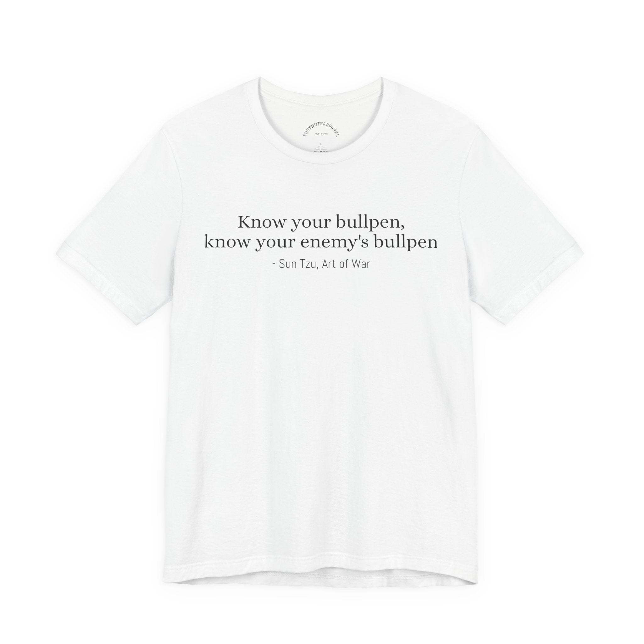 Know Your Bullpen. Know Your Enemy's Bullpen. - Sun Tzu