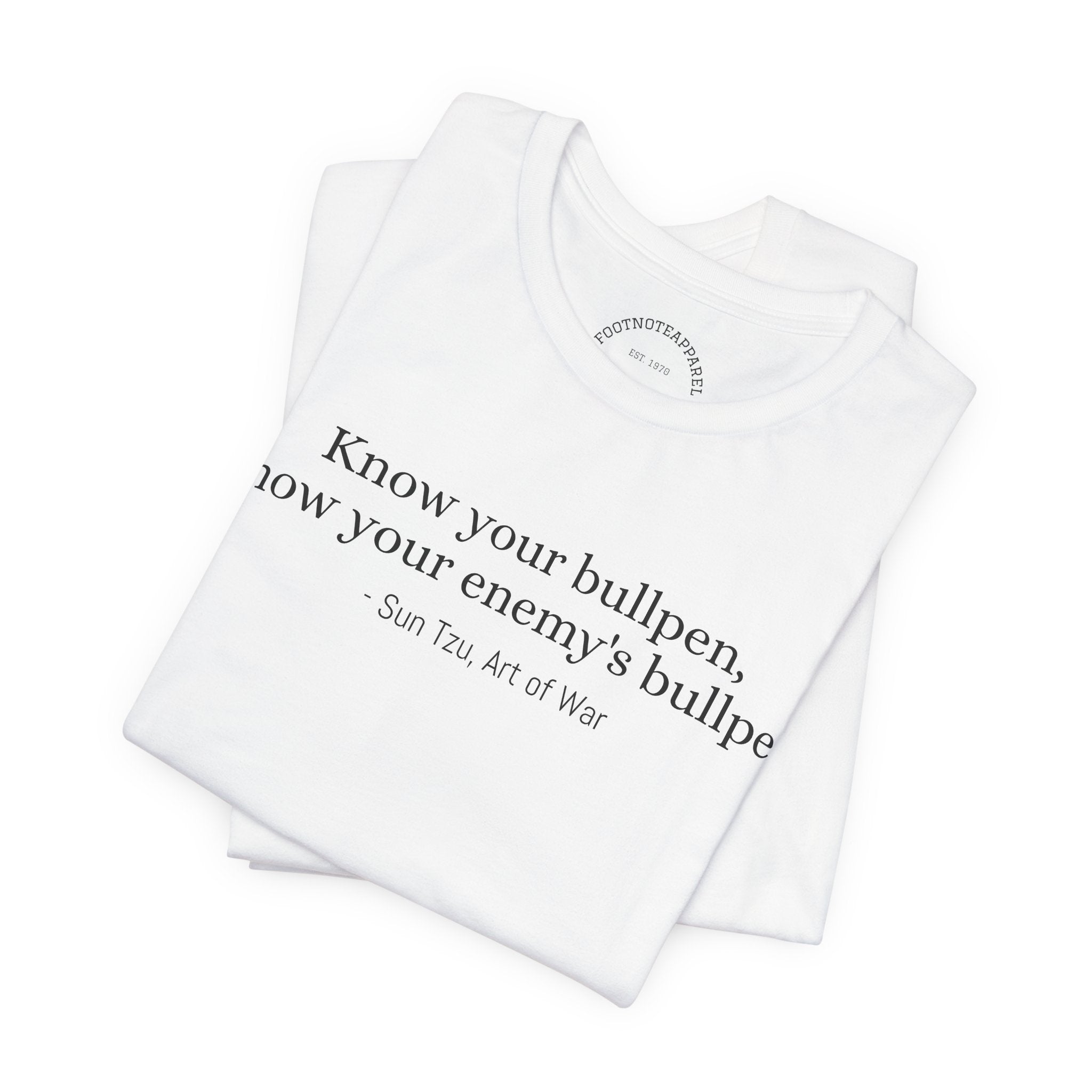 Know Your Bullpen. Know Your Enemy's Bullpen. - Sun Tzu
