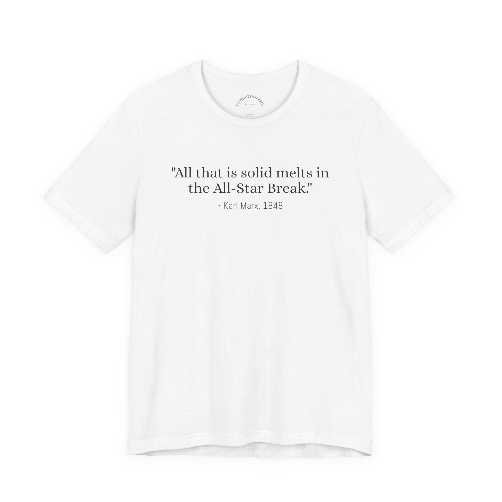 All That Is Solid Melts Into the All-Star Break - Marx, 1848